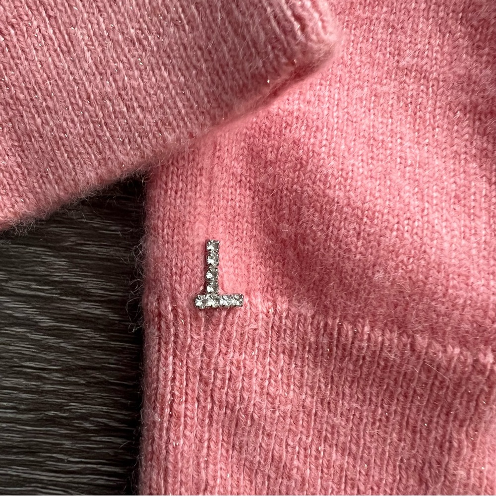 Lafayette 148 New York 100% Cashmere Turtleneck Sweater in Altrosa Pink - Picture 4 of 7